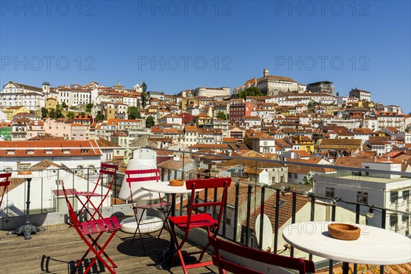 Beautiful view at the town from balcony, Coimbra