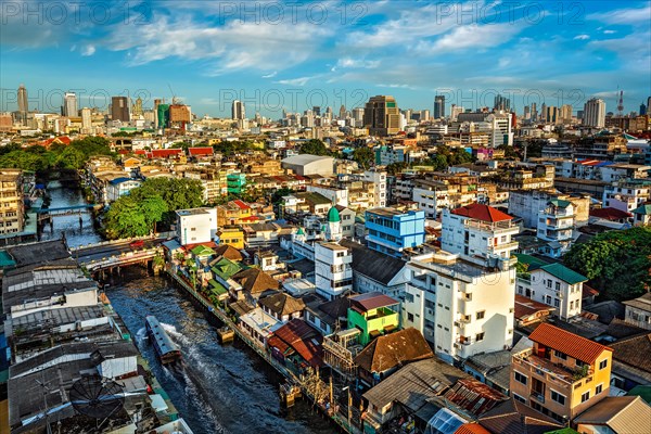 Bangkok cityscape aerial view. Thailand