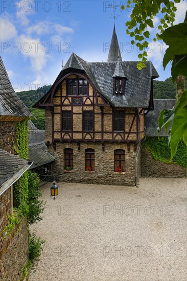 Former Imperial Castle, Courtyard, Cochem, Rhineland Palatinate, Germany, Europe