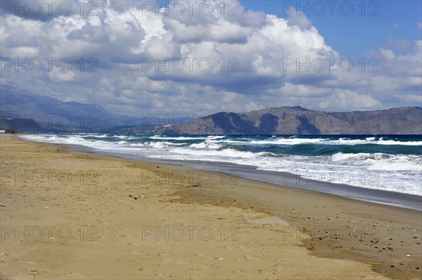 Sandy beach beach Pachia Ammo, Falassarna, Crete, Greece, Europe