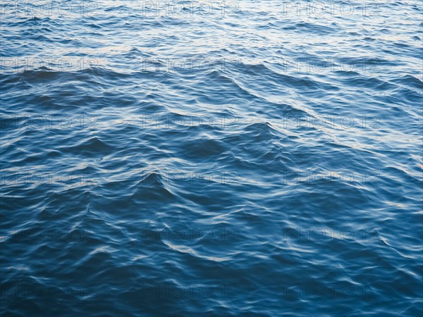 Blue sea water surface background