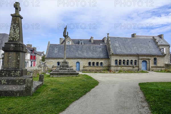 Ossuary of the Saint-Pierre church, Plouneour-Trez, Poulenour-Brignogan-Plages, Finistere department, Brittany region, Atlantic coast, France, Europe