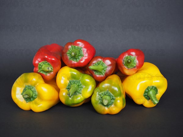 Red and yellow peppers