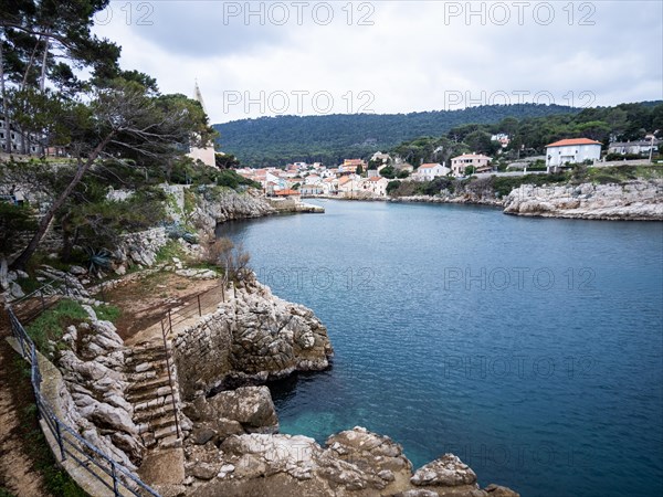 Harbour entrance, Veli Losinj, Kvarner Bay, Croatia, Europe