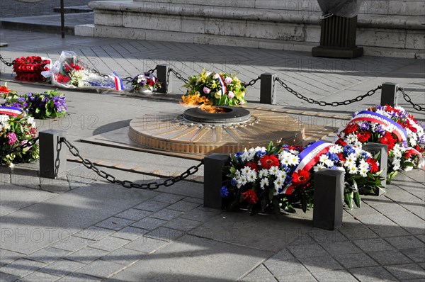 Flame of Remembrance, Arc de Triomphe, Arc de Triomphe, Paris, France, Europe