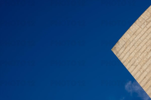 Modern Design Building Against Blue Clear Sky in Campione d'Italia, Lombardy, Italy, Europe