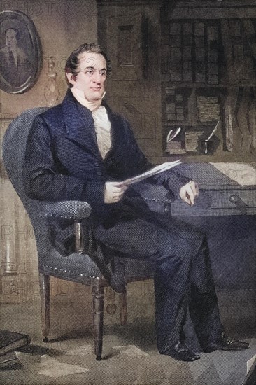 WiWilliam Wirt (born 8 November 1772 in Bladensburg, Province of Maryland, died 18 February 1834 in Washington, D.C.) was an American lawyer and politician, after a painting by Alonzo Chappel (1828-1878), Historic, digitally restored reproduction from a 19th century original