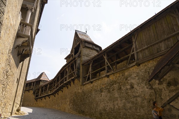 Kreuzenstein Castle, inner courtyard, Leobendorf, Weinviertel, Lower Austria