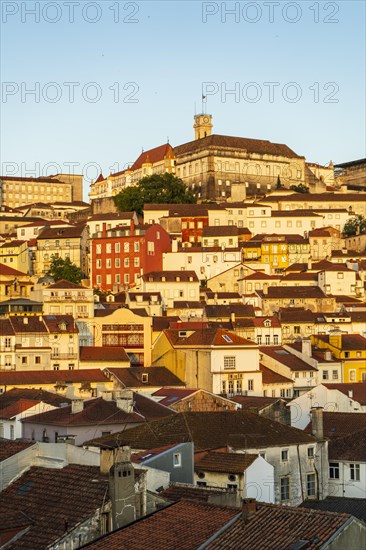 Beautiful view at the town from above, Coimbra, Portugal, Europe
