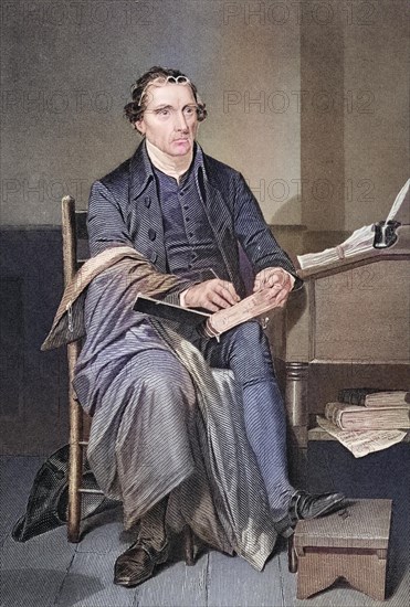 Patrick Henry 1736-1799, American revolutionary leader and lawyer. Helped to adapt the Bill of Rights, after a painting by Alonzo Chappel (1828-1878), Historic, digitally restored reproduction from a 19th century original