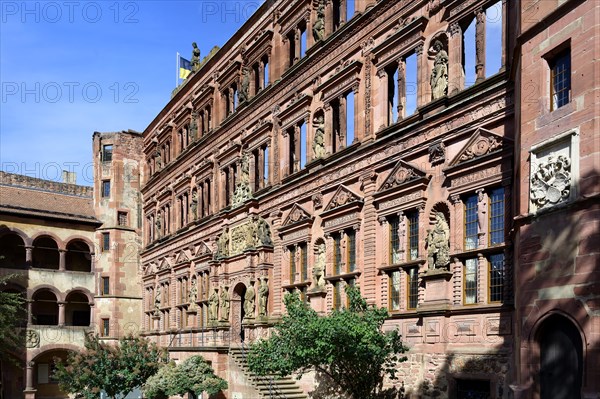 Heidelberg castle, Friedrich Wing, Pharmacy Museum of Germany, Heidelberg, Baden Wurttemberg, Germany, Europe