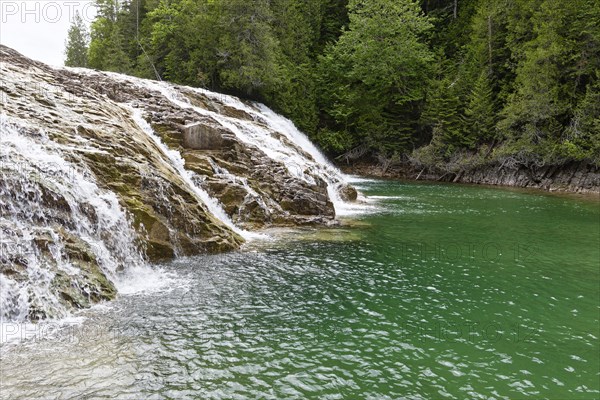 Emerald Falls, Portage River, Gaspesie, Province of Quebec, Canada, North America