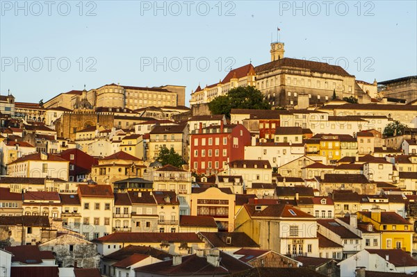 Beautiful view at the town from above, Coimbra, Portugal, Europe