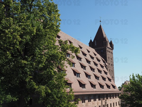 Nuernberger Burg castle in Nuernberg, Germany, Europe