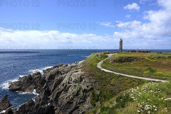 Former fort and memorial to the fallen of the 1st World War on the Pointe Saint-Mathieu, Plougonvelin, Finistere department, Brittany region, France, Europe