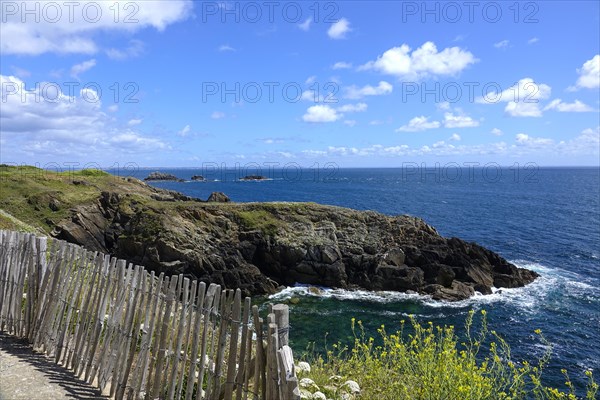 Cliffs at the Pointe Saint-Mathieu, Plougonvelin, Finistere department, Brittany region, France, Europe