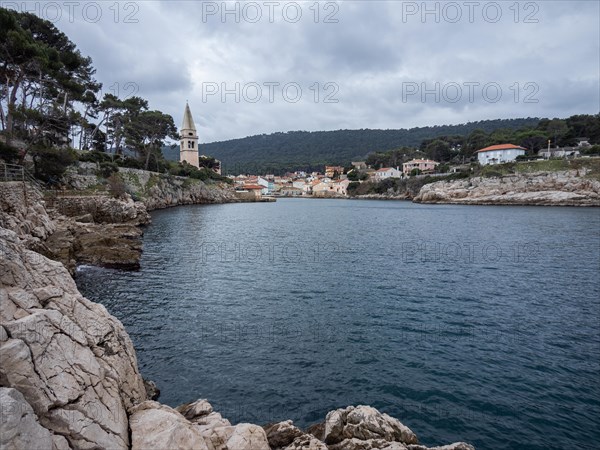 Harbour entrance, Veli Losinj, Kvarner Bay, Croatia, Europe