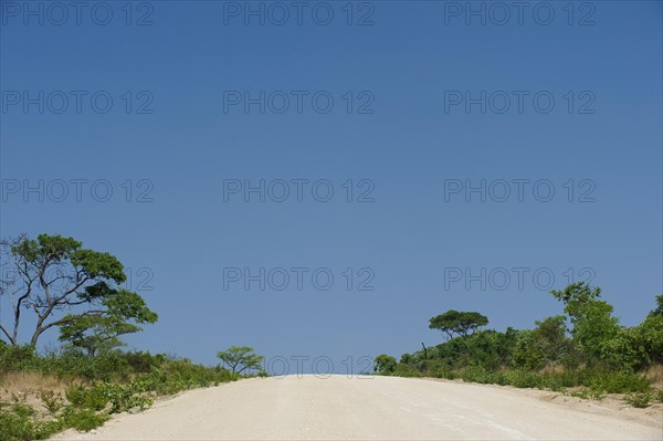 The C44 near Tsumke, road, highway, path, nobody, blue sky, lonely, road trip, landscape, journey, car, adventure, sandy track, distance, Namibia, Africa