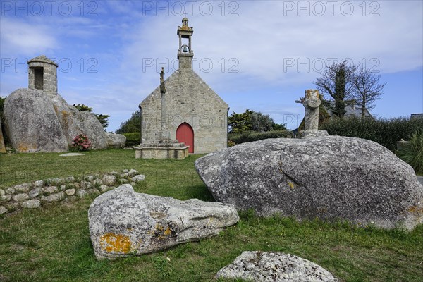 Chapelle Pol chapel, Plouneour-Brignogan-Plages, Finistere Penn ar Bed department, Brittany Breizh region, Atlantic coast, France, Europe
