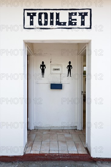 African toilet, toilet gender, woman, man, male, female, separation, separate, sign, symbol, gender separation, difference, Namibia, Africa