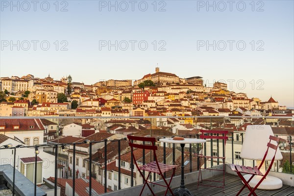 Beautiful view at the town from balcony, Coimbra