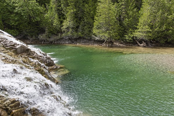 Emerald Falls, Portage River, Gaspesie, Province of Quebec, Canada, North America