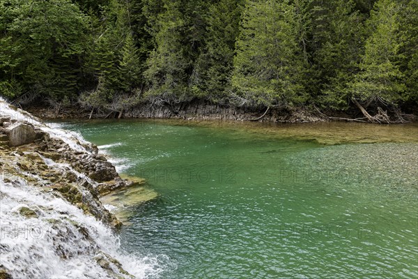 Emerald Falls, Portage River, Gaspesie, Province of Quebec, Canada, North America