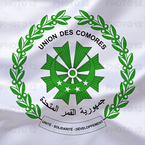 Africa, African Union, the coat of arms of the Comoros, Studio