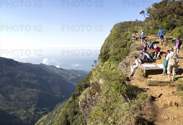 World's End cliff at Horton Plains national park, Sri Lanka, Asia