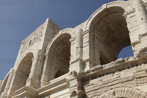 Roman amphitheatre, Arles, Bouches-du-Rhone, Provence, France, Europe