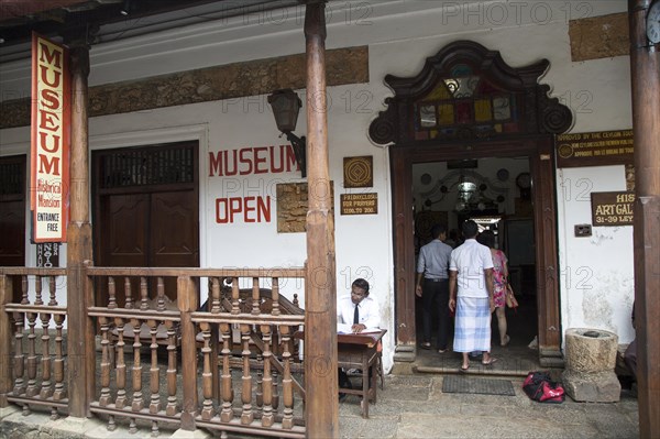 Historical mansion museum building in the historic town of Galle, Sri Lanka, Asia