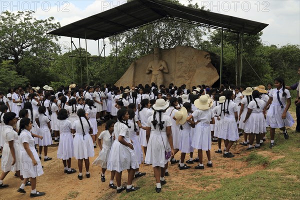 UNESCO World Heritage Site, the ancient city of Polonnaruwa, Sri Lanka, Asia, Parakramabahu Statue site, Asia