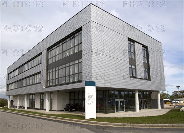 Modern architecture at Tremough campus, University of Falmouth, Penryn, Cornwall, England, UK