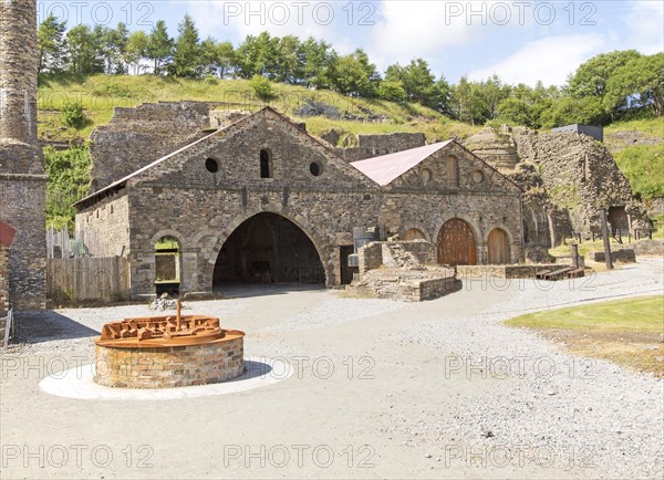 Ironworks museum industrial archaeology, UNESCO World Heritage site, Blaenavon, Monmouthshire, South Wales, UK