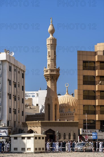 Arab Mosque, Al Fahidi neighbourhood, Dubai, United Arab Emirates, Asia