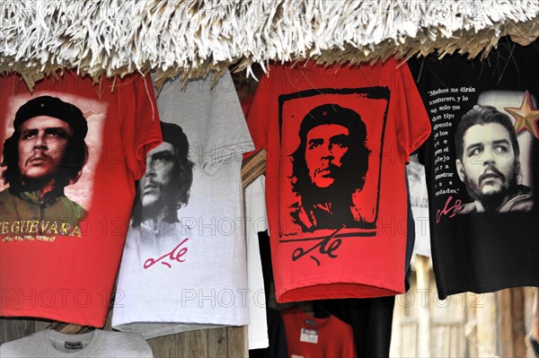 Che Guevara, painting, souvenir, Vinales, Valle de Vinales, Pinar del Rio province, Cuba, Greater Antilles, Caribbean, Central America