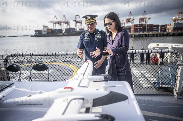 Annalena Baerbock (Alliance 90/The Greens), Federal Minister for Foreign Affairs, is travelling to the Republic of the Philippines, Malaysia and the Republic of Singapore from 10.01-14.01.2024. Visit to the Philippine Coast Guard vessel 'Gabriela Silang'Ae