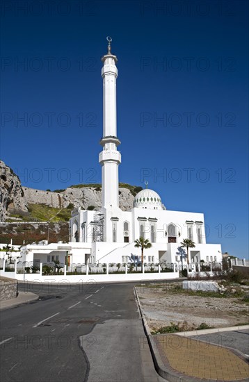 Mosque of the Custodian of the Two Holy Mosques, Europa Point, Gibraltar, British overseas territory in southern Europe, Europe