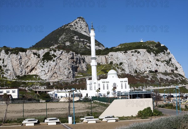 Mosque of the Custodian of the Two Holy Mosques, Europa Point, Gibraltar, British overseas territory in southern Europe, Europe