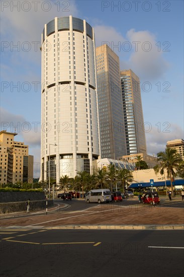 Modern architecture buildings central Colombo, Sri Lanka, Asia, BOC building and Twin Towers World Trade Centre, Asia