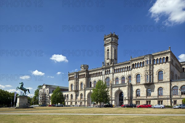 The Gottfried Wilhelm Leibniz Universitaet Hannover, LUH, Guelph Palace at Hannover, Lower Saxony, Germany, Europe