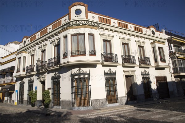 Historic building exterior, Hotel Casa Grande, Jerez de la Frontera, Spain, Europe