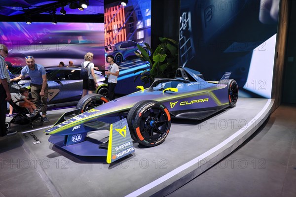 Formula e racing car from VW subsidiary CUPRA, IAA Mobility 2023, Munich, Bavaria, Germany, Europe