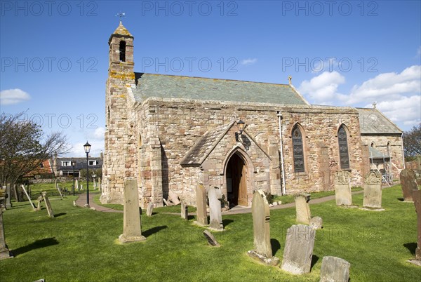 Parish Church of Saint Mary the Virgin, Holy Island, Lindisfarne, Northumberland, England, United Kingdom, Europe