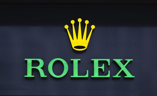 Rolex Brand Store, logo, retail shop, Dorotheen Quartier, DOQU, shopping mall, Stuttgart, Baden-Wuerttemberg, GermanyStuttgart, Baden-Wuerttemberg, Germany, Europe