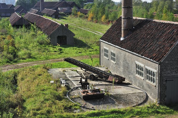 Drying yards at brickworks, Boom, Belgium, Europe