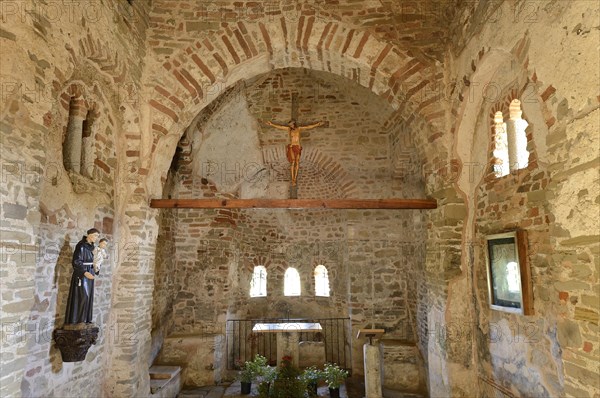 Church of St Anthony, interior, Cape Rodon, Albania, Europe