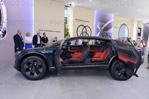 AUDI activsphere concept, with Julia Kloechner, IAA Mobility 2023, Munich, Bavaria, Germany, Europe
