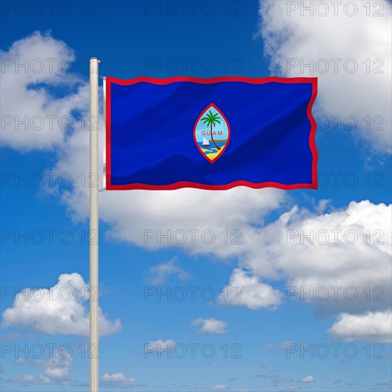 The flag of Guam, US Foreign Territory, Micronesia, Studio, Oceania