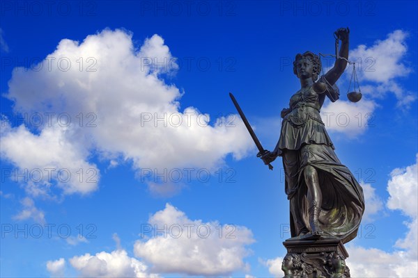 Justitia in Frankfurt am Main, Frankfurt am Main, Federal Republic of Germany